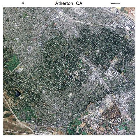 Aerial Photography Map of Atherton, CA California