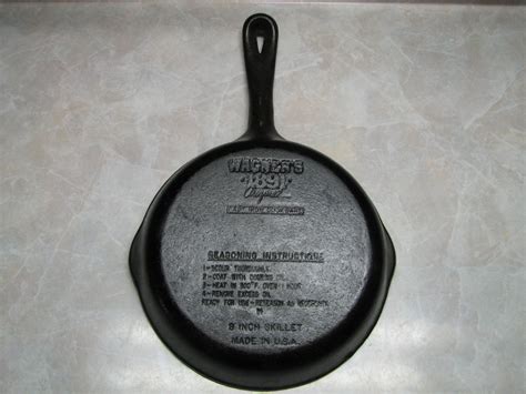 Wagner Cast Iron Skillet 1891 Series Frying Pan Wedding