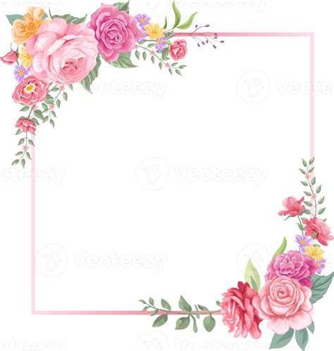 Floral Border PNGs for Free Download