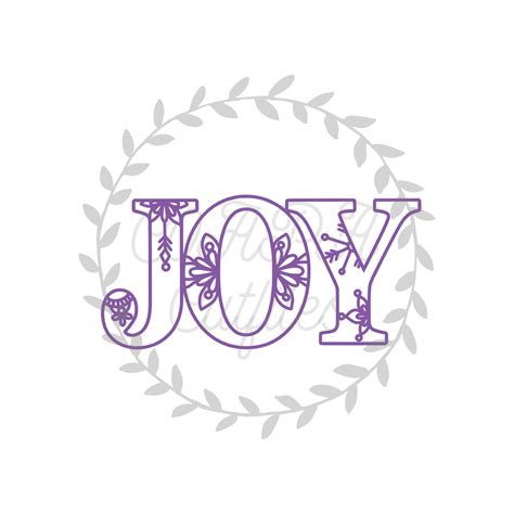 Joy Cut File SVG. PDF. Png. - Etsy