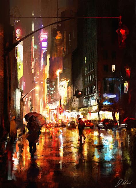 "Night Life" series | City painting, City art, Cityscape art