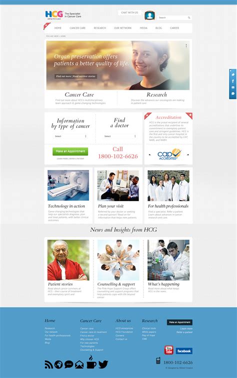 HCG The specialist cancer care on Behance