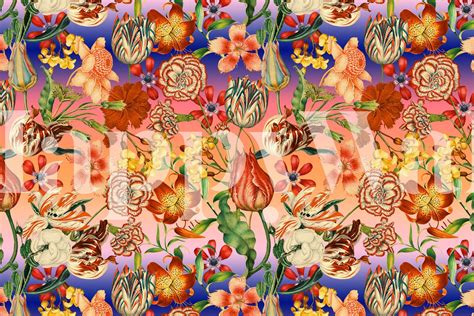 Multicolor Botanical Garden wallpaper - Free shipping | Happywall