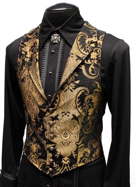 ARISTOCRAT VEST – GREEN/GOLD TAPESTRY – Shrine of Hollywood Alternative Mode, Alternative ...