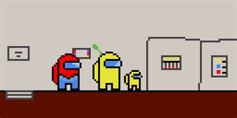 Among us pixel art