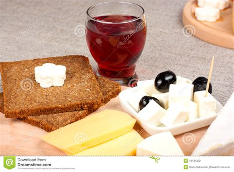 Cheese and wine stock photo. Image of group, decoration - 19131302