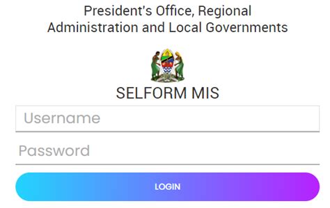 Tamisemi Selform Login & Registration Steps - Selform MIS