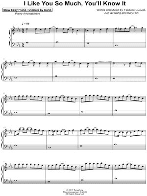 "I Like You So Much, You'll Know It" Sheet Music - 2 Arrangements Available Instantly - Musicnotes