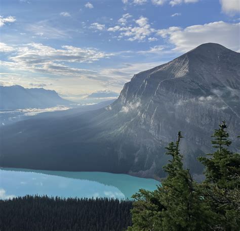 Lake Louise and Fairview Mountain, Banff National Park, Alberta, Canada ...