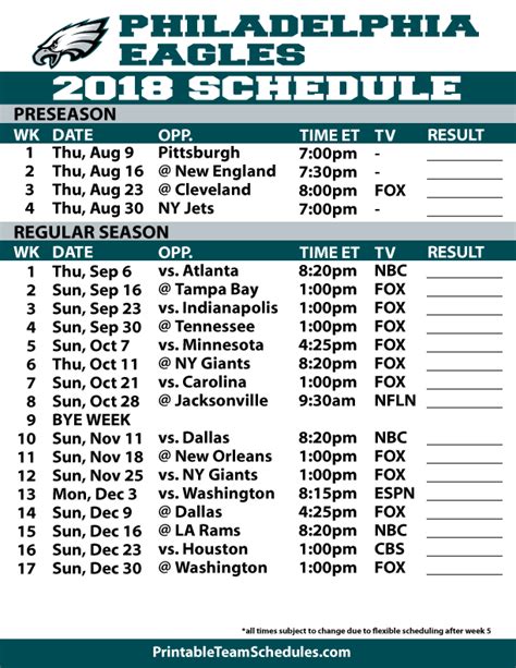 Philadelphia Eagles Season Schedule 2024 Download - 2024 Winter ...