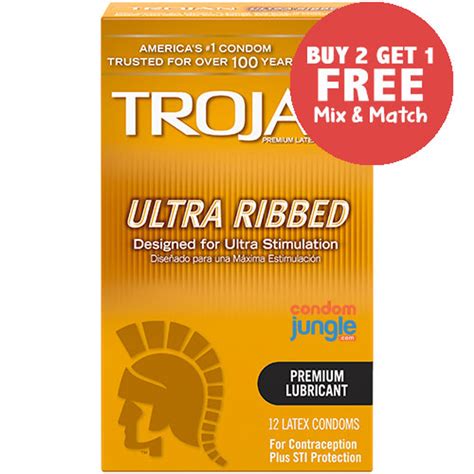 Trojan Ultra Ribbed Condoms - Reviews, Lubricated, Size