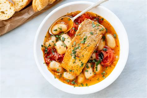 Seared Trout with Spicy Corona Bean Soup | Tried and True Recipes