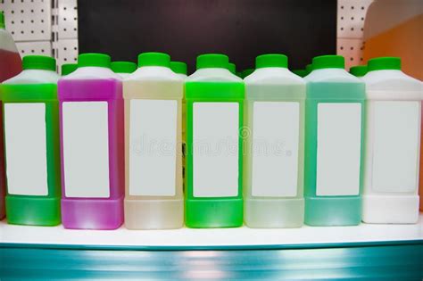 Range of Cleaning Liquid Detergents Stock Image - Image of detergents, bottle: 123538055