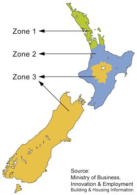 NZ Climate Zones - Warmfloor Underfloor Heating