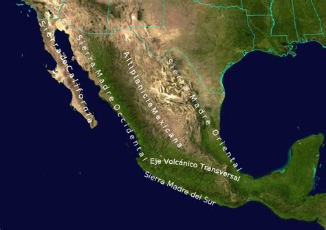 El relieve de México a través de los mapas - Geografía Infinita