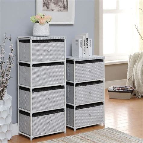 Daily Necessities Bedroom Storage Units , CE Storage Shelving Units With Fabric Drawer