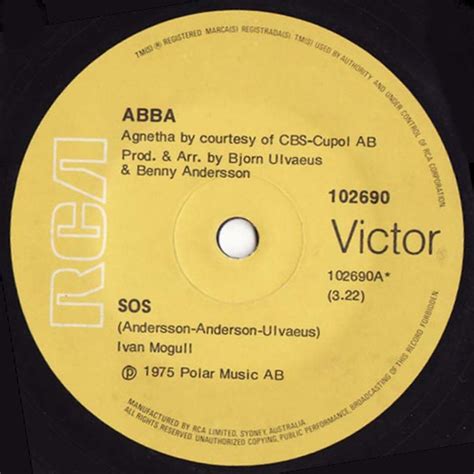 ABBA - SOS (1976, Vinyl) | Discogs