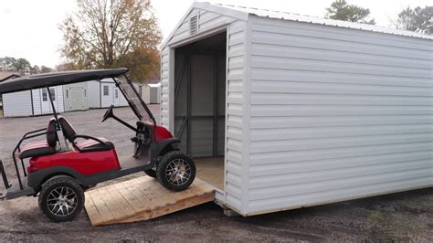Cool Sheds Golf Cart Shed - YouTube