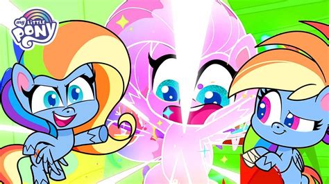 Pony Life | NEW | Fluttershy Becomes Rainbow Dash - Flutterdash | MLP Pony Life - YouTube