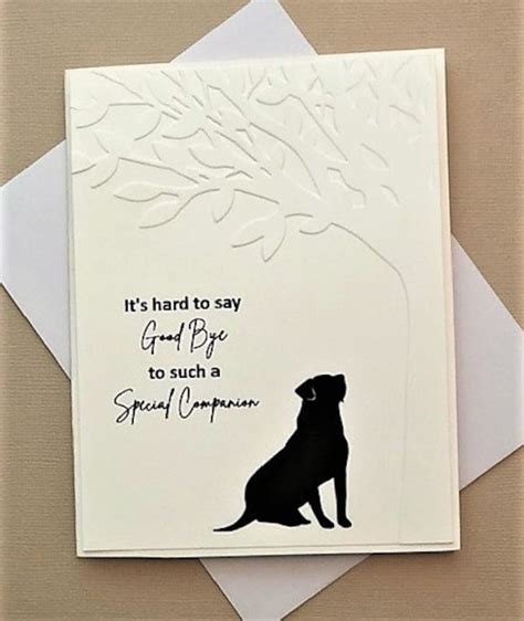 Paper Paper & Party Supplies 3 Dimensional Loss of Pet Handmade Pet Sympathy Card A2 Pet Loss ...