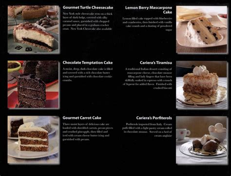 Dessert Menu