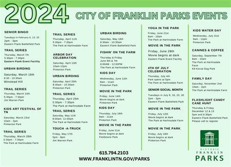 Activities in Franklin for the Entire Family | City of Franklin, TN