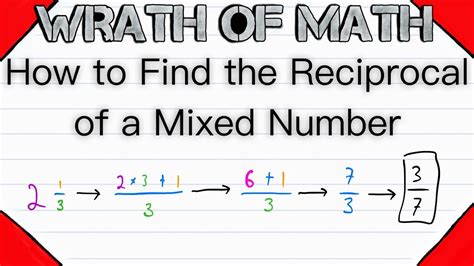 Reciprocal Of Fractions