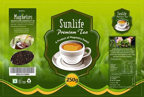 Tea Packaging Design India | Tea Packet Design | Green Tea Box Design | Tea packaging design ...