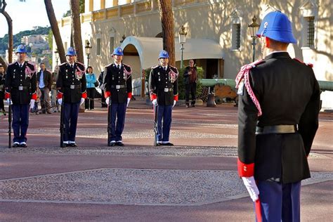 Changing of the Guards at the Prince's Palace of Monaco in Monte Carlo ...