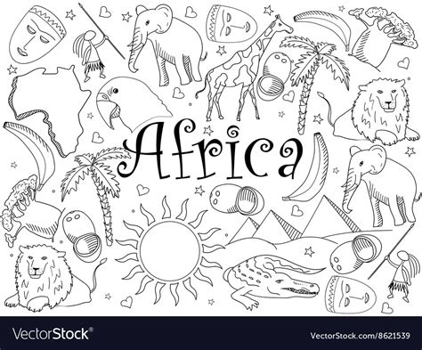 African Village Coloring Pages