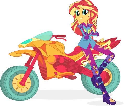 Sunset Shimmer Motocross Vector by Sugar-Loop on DeviantArt