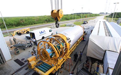 Centaur Upper Stage Rocket Arrives at KSC – NASA Mars Exploration