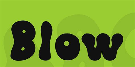 Download Blow font | fontsme.com