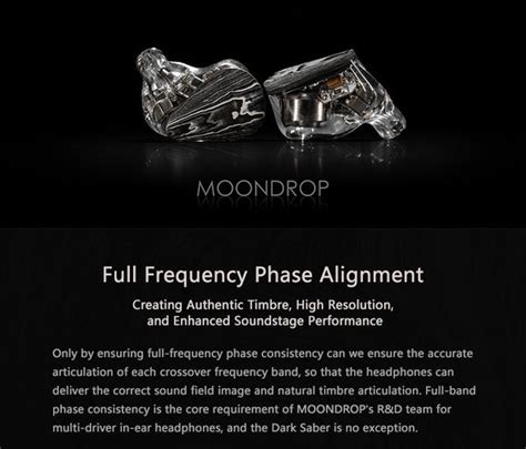 Moondrop Dark Saber Hybrid Reference IEM – Apos