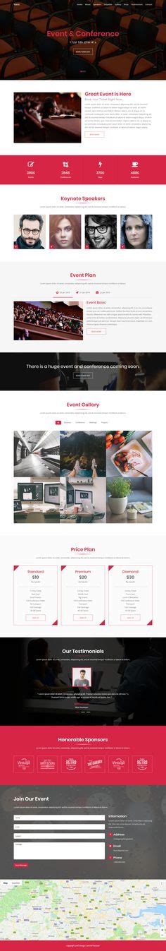 20 HTML Templates For Events ideas | html templates, templates, html website templates