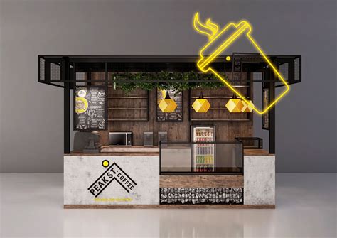 Coffee Kiosk on Behance | Coffee shop design, Cafe shop design, Coffee shop decor