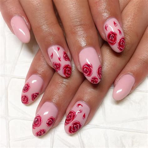 Sabella "Bella" Snyder on Instagram: “Happy love day! ️ ️ Roses are red Valentine's Day nails ...