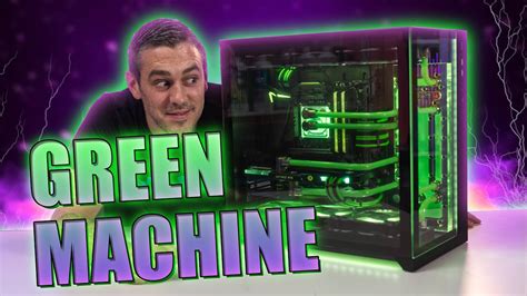 The BIG Green NVIDIA Machine Gaming PC Build! - YouTube