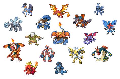 Pokemon Fusion Sprites I made a LONG time ago : pokemon