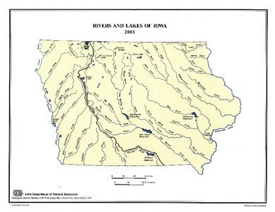 Rivers and Lakes of Iowa,2001. - Iowa Publications Online