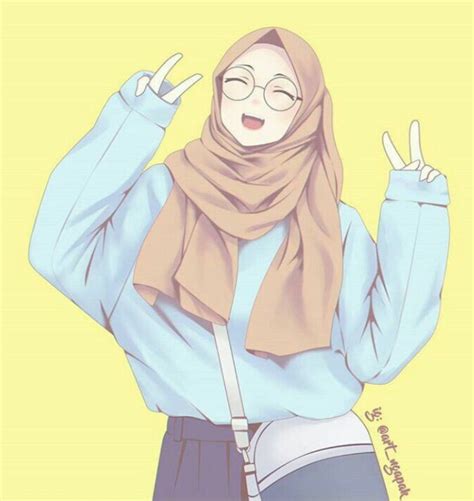 Pin oleh windaaa. di Hijab Style | Ilustrasi orang, Gambar, Gambar kartun