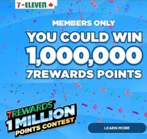 7 Eleven 7 Rewards App Win 1 Million Points Contest • Contest Scoop