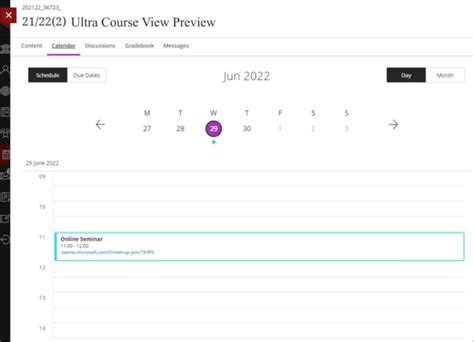 Minerva Calendars - Student Guide | Digital Education Systems Help