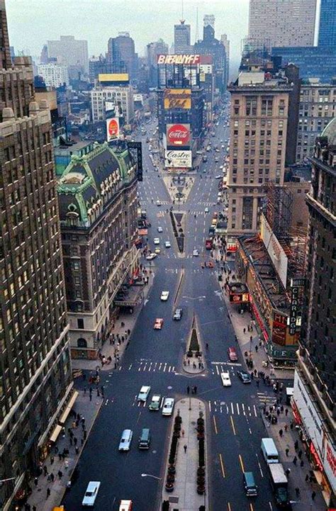 Photographer Unknown - Aerial View Of Times Square, NYC, 1967 | Nyc times square, New york ...