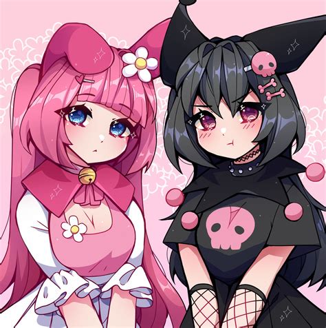 My Melody and Kuromi by JaaliDraws on DeviantArt