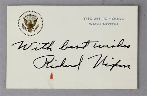 Richard Nixon President Signature