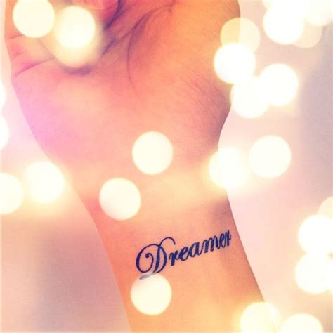 2pcs DREAMER tattoo - InknArt Temporary Tattoo - pack tattoo quote ...