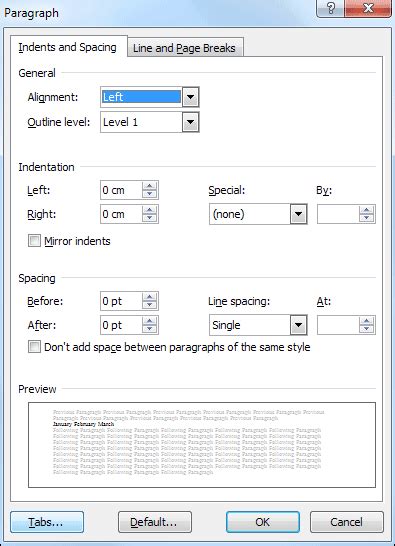 Computer Science School: Setting Tab Stop Positions