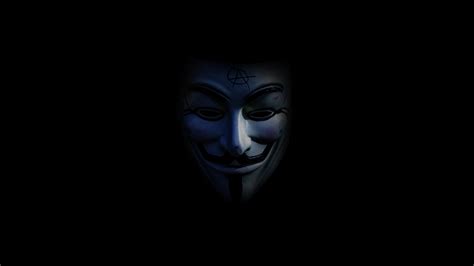 Anonymous Wallpaper 4K, Dark background, Mask, AMOLED