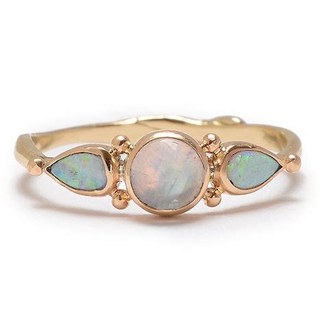 14K MOONSTONE OPAL RING | Vintage bracelets, Opal rings, Jewelry